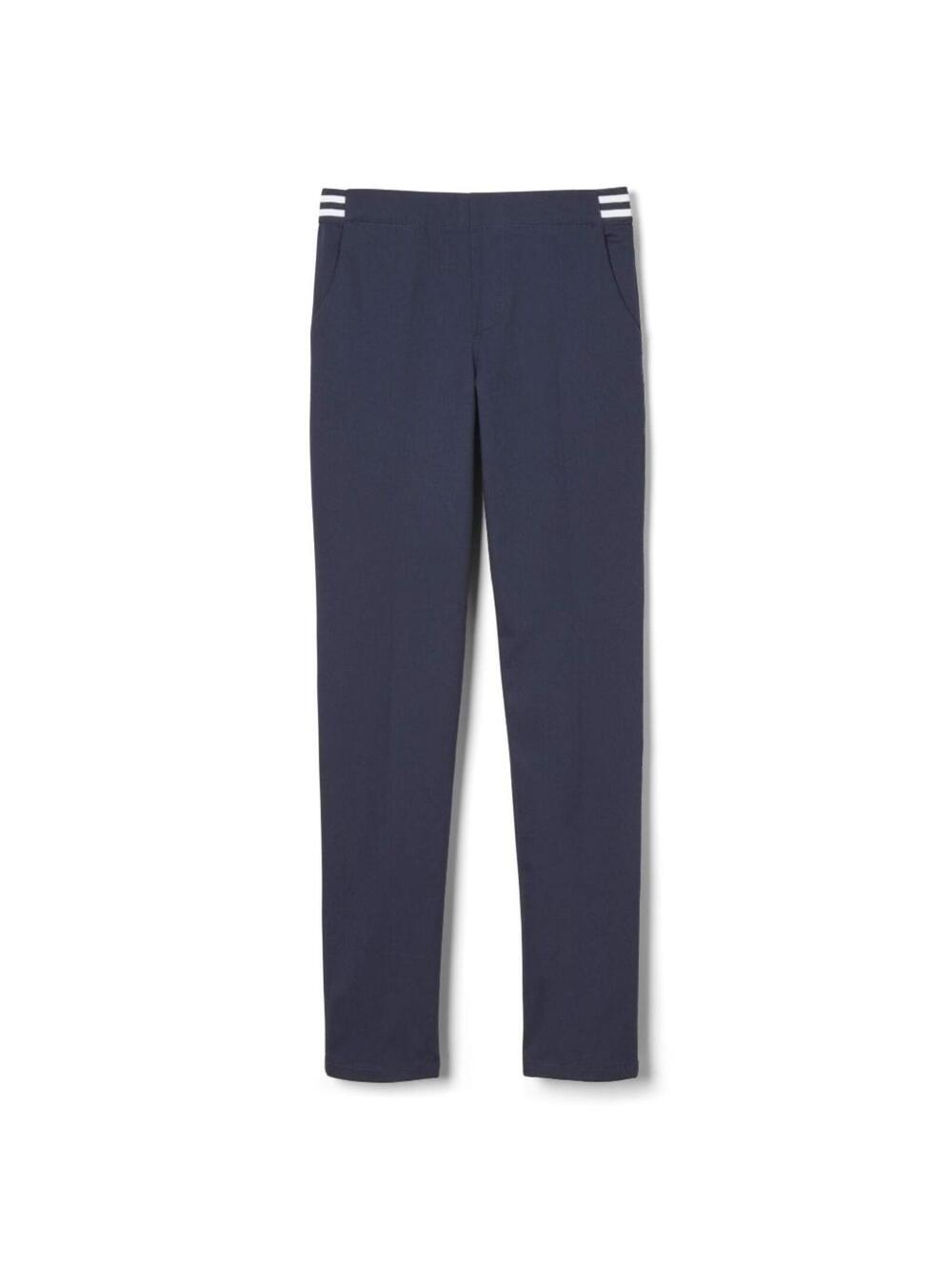 French Toast Girls Pull On Skinny Fit Stretch Pants | Navy, Size 10.5P